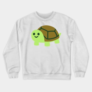 Happy Baby Turtle Emoticon Crewneck Sweatshirt